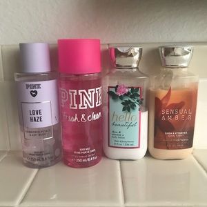 Victoria Secret & Bath & Body Works lotion/spray